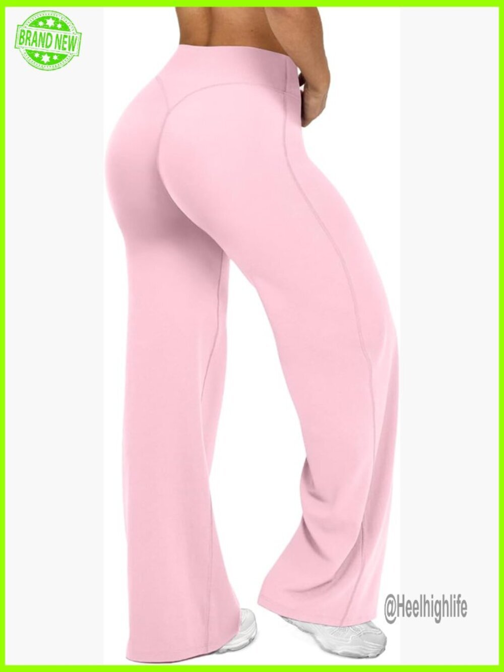 High Waist Wide Leg Yoga Pants Tummy Control Booty Lifting Sweatpants
